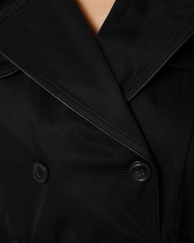 Trench Coat with Notched Lapel