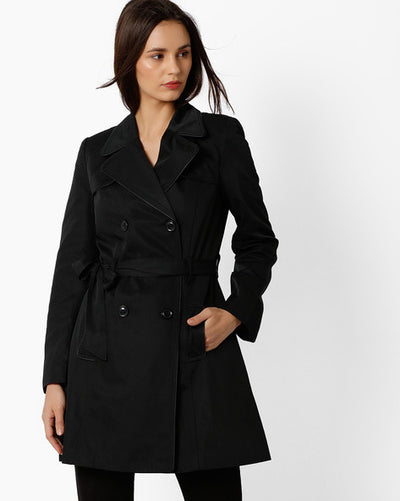 Trench Coat with Notched Lapel