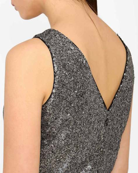 Sequinned Sleeveless Jumpsuit