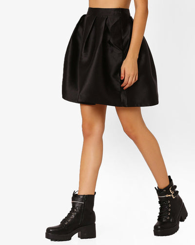 Skater Skirt with Box Pleats