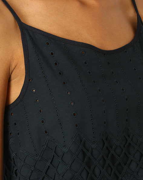 Schiffli Strappy Jumpsuit